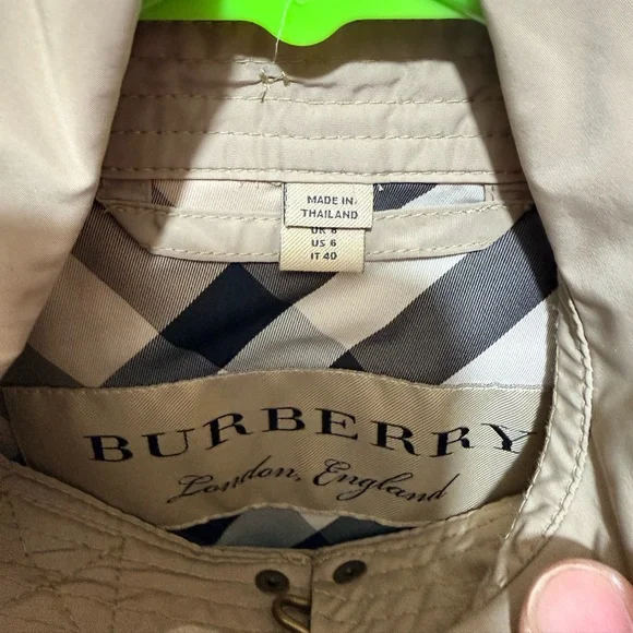 Burberry Tan Double-Breasted Trench Coat - Picture 7 of 7